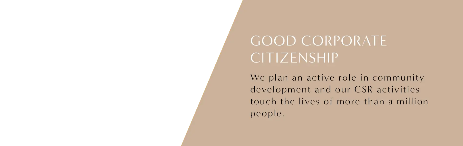 Our values slider - Goood corporate citizenship