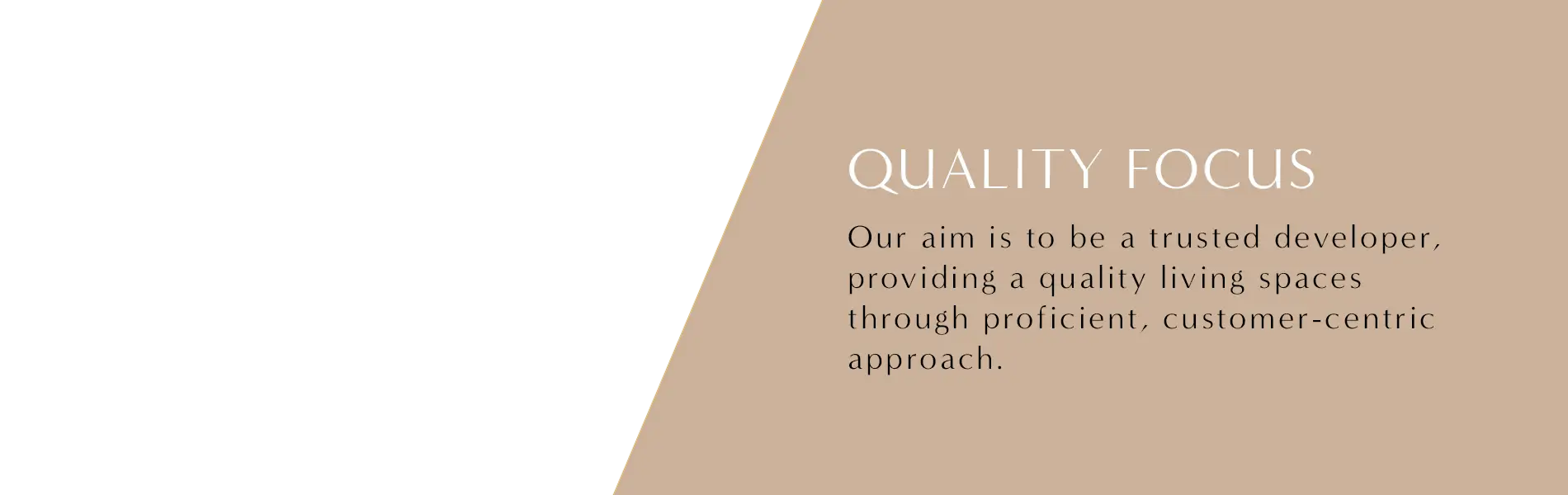 Our values slider - Quality Focus