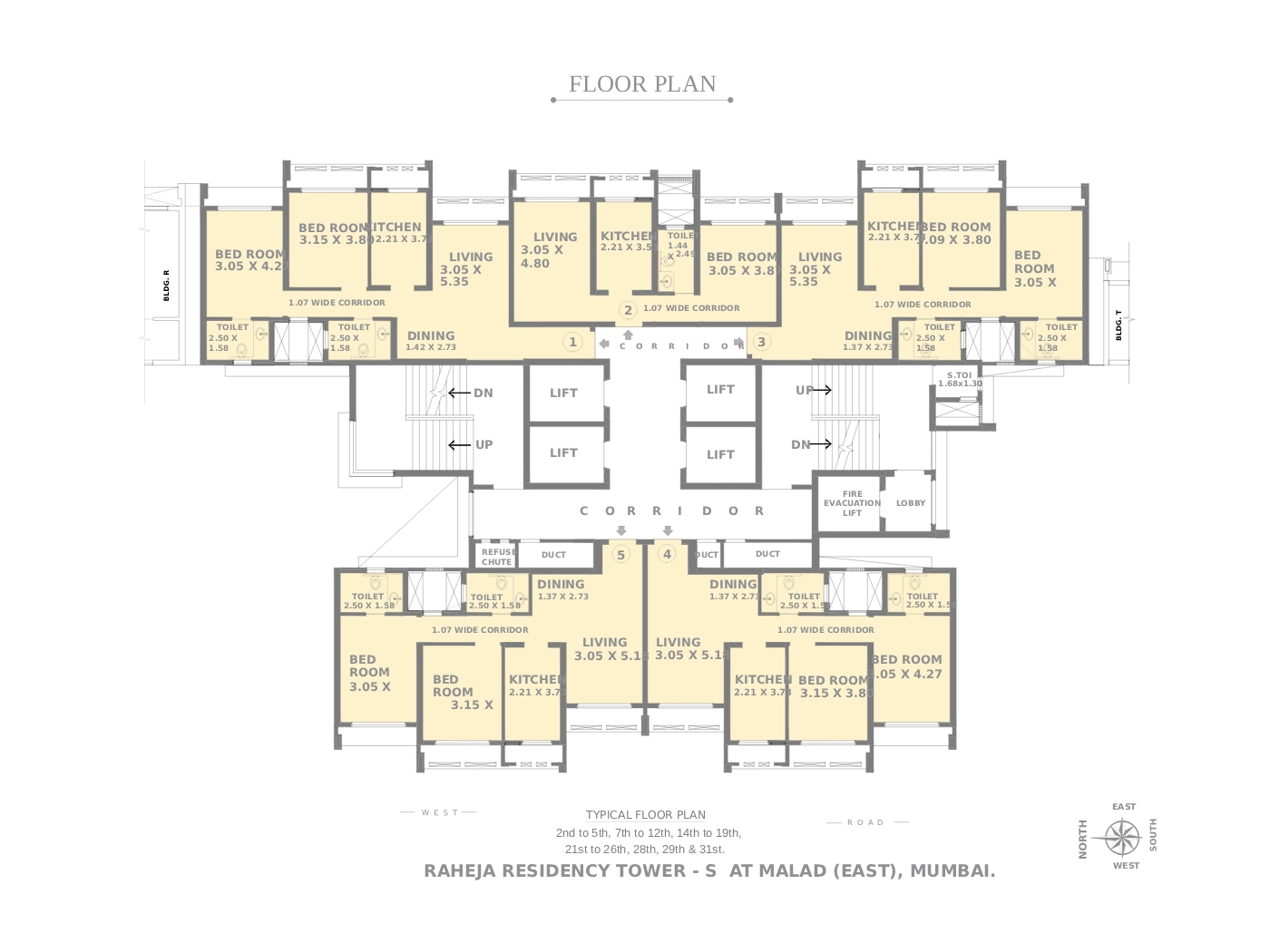 Raheja Tower S Floorplan 2